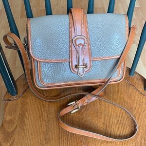Dooney & Bourke Gray and Tan Crossbody Bag